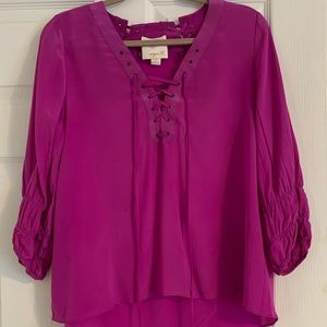 Aryn K Silk blouse